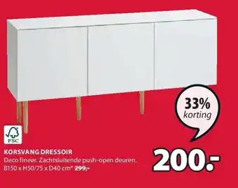 Jysk Korsvang dressoir aanbieding