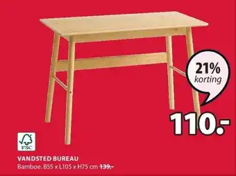 Jysk Vandsted bureau aanbieding