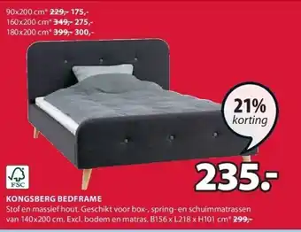 Jysk Kongsberg bedframe aanbieding