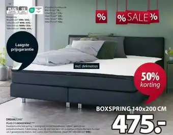 Jysk Plus c15 boxspring aanbieding