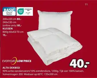 Jysk Alta dekbed aanbieding