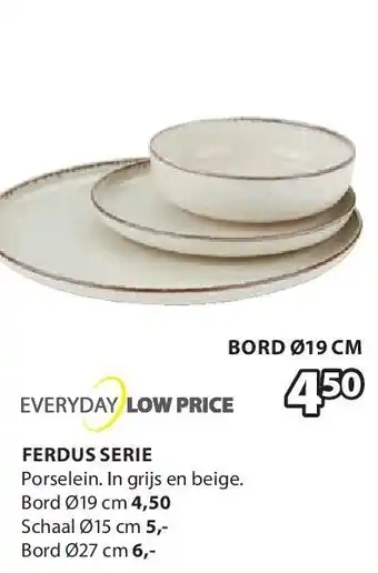 Jysk Ferdus serie aanbieding