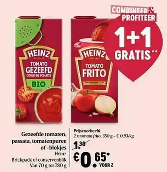 Delhaize Heinz tomato frito aanbieding
