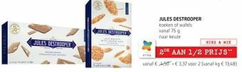 Jules destrooper koeken of wafels