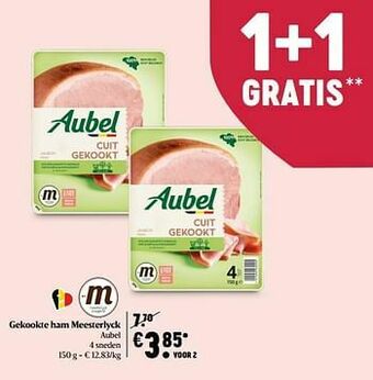 Delhaize Gekookte ham meesterlyck aubel aanbieding