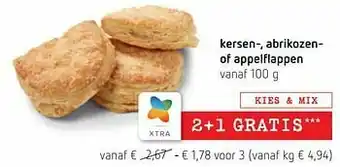 Spar Colruyt Kersen-, abrikozen of appelflappen aanbieding