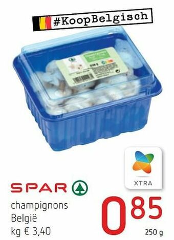 Spar Colruyt Champignons aanbieding