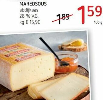 Spar Colruyt Maredsous abdijkaas aanbieding