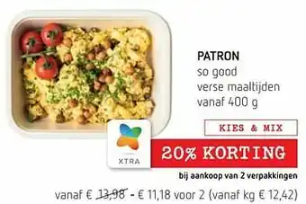 Spar Colruyt Patron so good verse maaltijden aanbieding