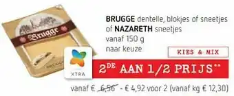 Brugge dentelle, blokjes of sneetjes