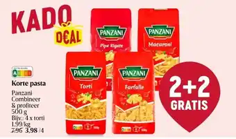 Delhaize Korte pasta aanbieding