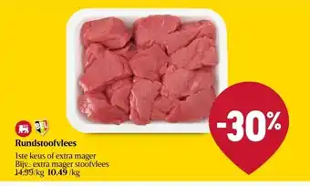 Delhaize Rundstoofvlees aanbieding