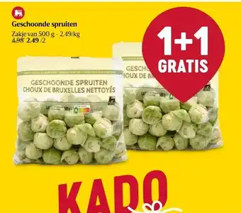Delhaize Geschoonde spruiten aanbieding