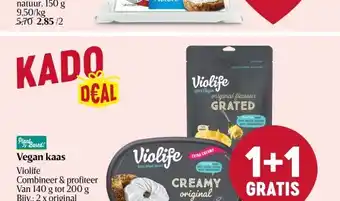 Delhaize Vegan kaas aanbieding