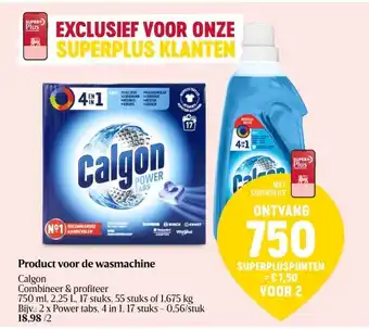 Product voor de wasmachine