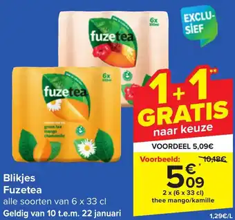 Carrefour Market Blikjes 2 x (6 x 33cl) aanbieding