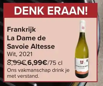 La Dame de Savoie Altesse Wit 2021 75cl