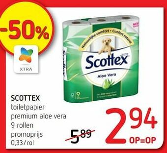 Scottex toiletpapier premium aloe vera