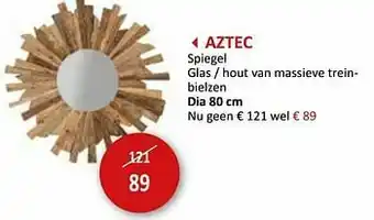 Weba Aztec spiegel aanbieding
