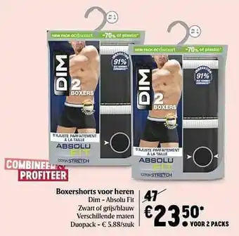 Delhaize Boxershorts voor heren dim aanbieding