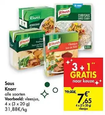 Carrefour Market Saus knorr vleesjus aanbieding