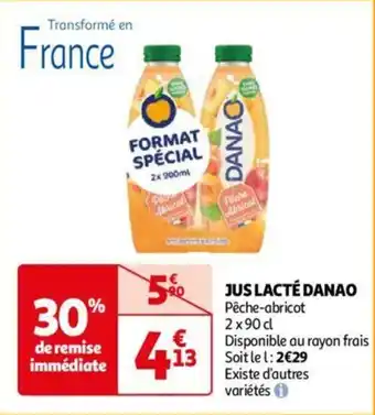 Auchan JUS LACTÉ DANAO aanbieding