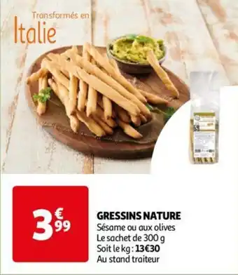 Auchan GRESSINS NATURE aanbieding