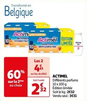 Auchan ACTIMEL aanbieding