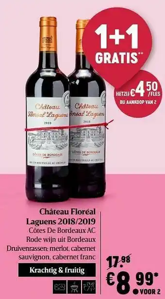 Delhaize Château floréal laguens 2018-2019 aanbieding