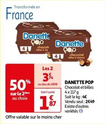 Auchan DANETTE POP aanbieding