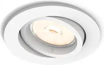 Bol.com Philips enneper inbouwspot - 1-lichts - wit - rond aanbieding