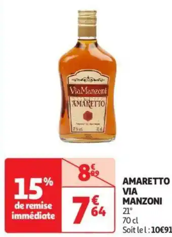 AMARETTO VIA MANZONI 21 70cl