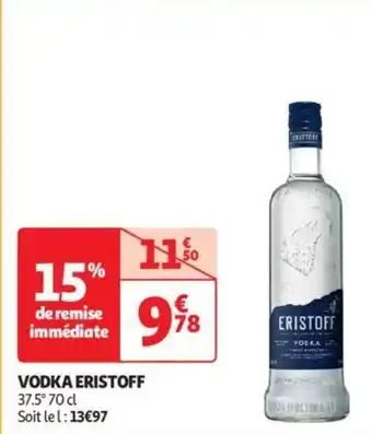 Auchan ERISTOFF VODKA 37.5° 70 cl aanbieding