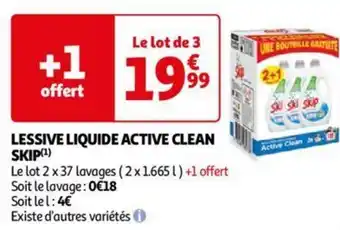 LESSIVE LIQUIDE ACTIVE CLEAN 2 x 37lavages