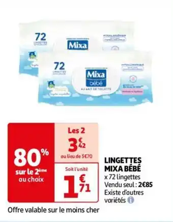LINGETTES MIXA BÉBÉ