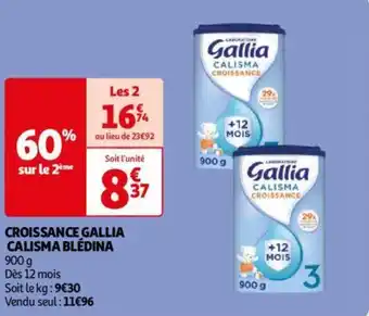 Auchan CROISSANCE GALLIA CALISMA BLEDINA 900g aanbieding