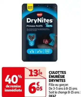 Auchan CULOTTES ÉNURÉSIE aanbieding