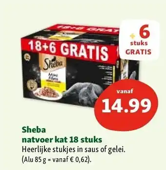 Maxi Zoo Sheba natvoer kat 18 stuks aanbieding