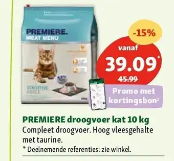 Maxi Zoo Premiere droogvoer kat 10 kg aanbieding