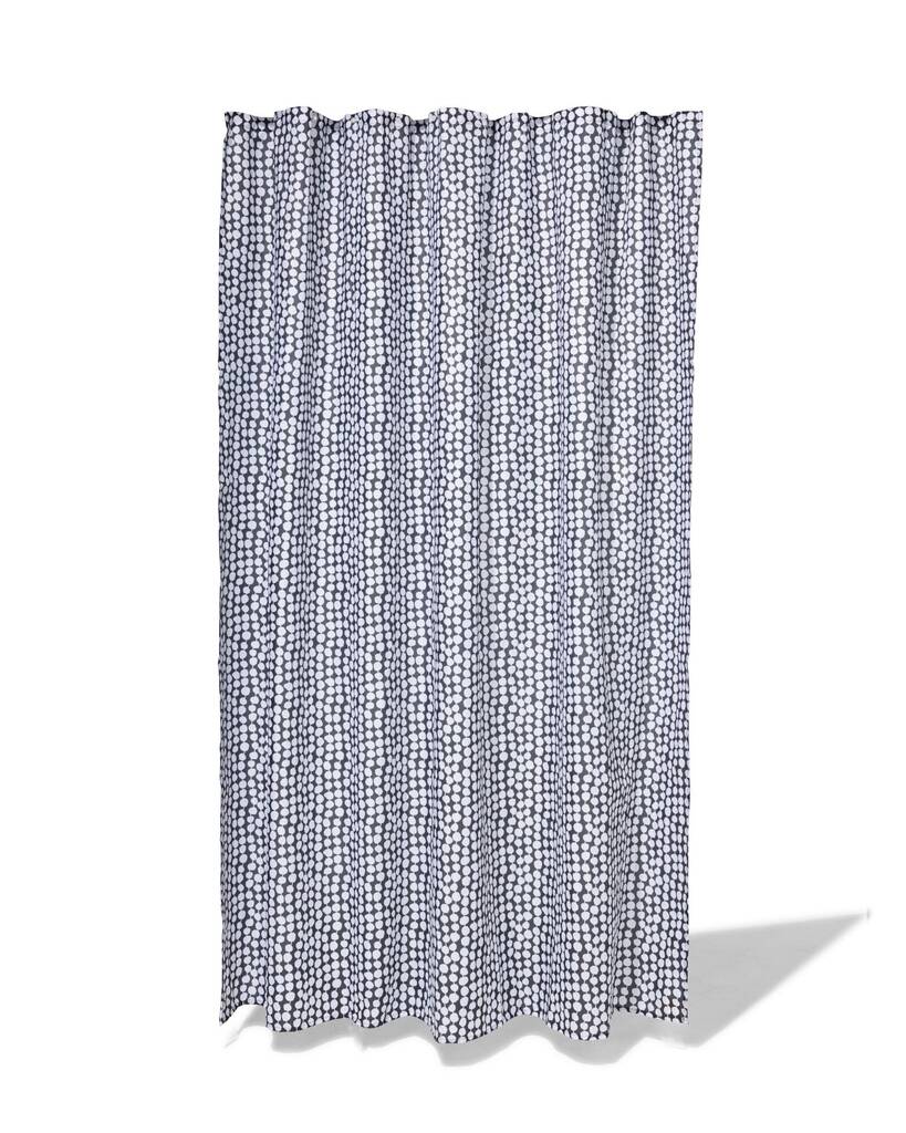 Hema douchegordijn 180x200cm textiel zwart/wit (zwart/wit) promotie bij