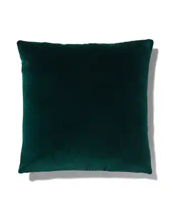 HEMA Hema kussenhoes velours 50x50 groen (groen) aanbieding