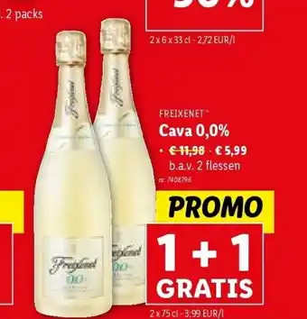 Lidl Cava 0,0% aanbieding
