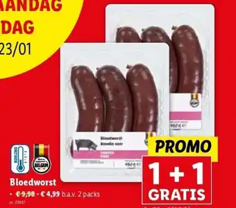 Lidl Bloedworst aanbieding
