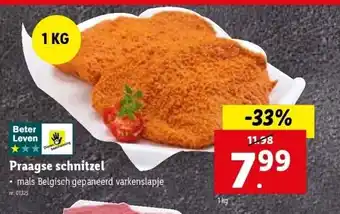 Lidl Praagse schnitzel aanbieding