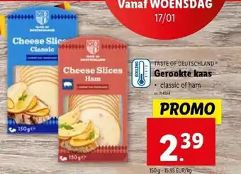 Lidl Gerookte kaas aanbieding