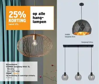 GAMMA Gamma hanglamp nikki xl aanbieding