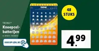 Lidl Knoopcelbatterijen aanbieding