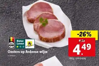 Lidl Oesters op ardense wijze aanbieding