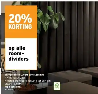 GAMMA Op alle roomdividers aanbieding