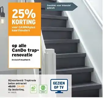 GAMMA Traptrede beton antraciet aanbieding